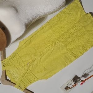 Loft Yellow Shift Dress Size 4